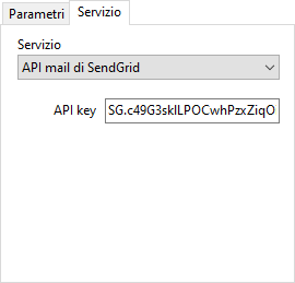 Plug-in screenshot 5/E: Invio formazione |
          Invio e-mail (servizio API mail SendGrid)